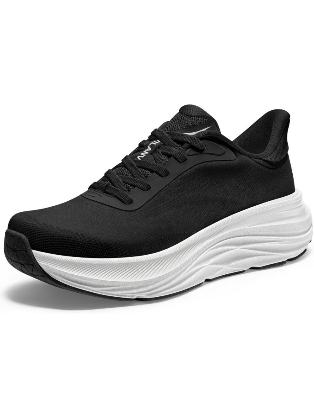 Women's Black Shoes Cushion Running Tennis Sports Shoe Non-Slip Fashion Sneakers